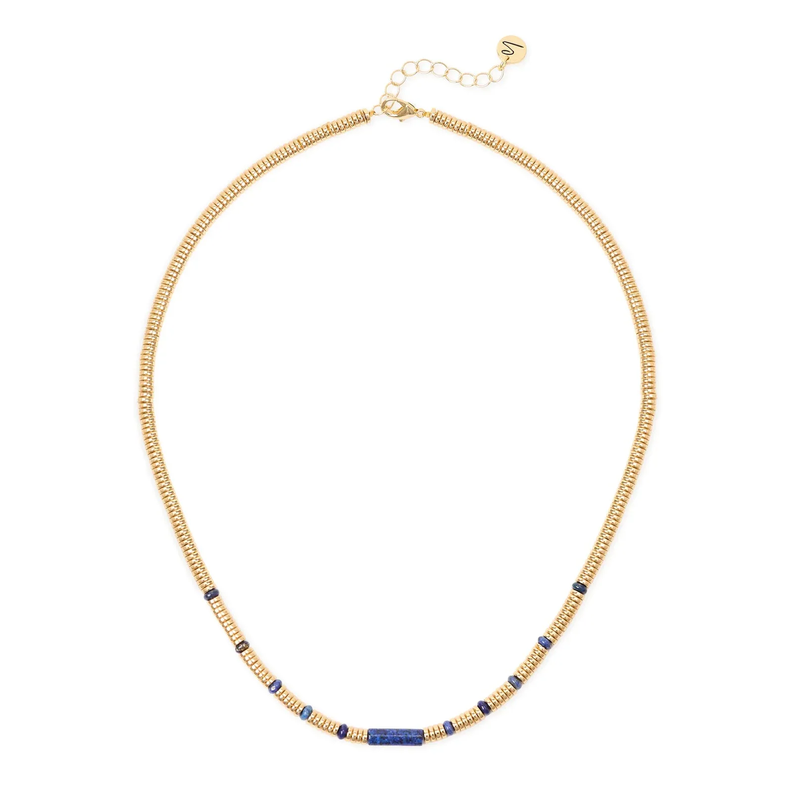 Collana corta anellini cilindretto Agafay