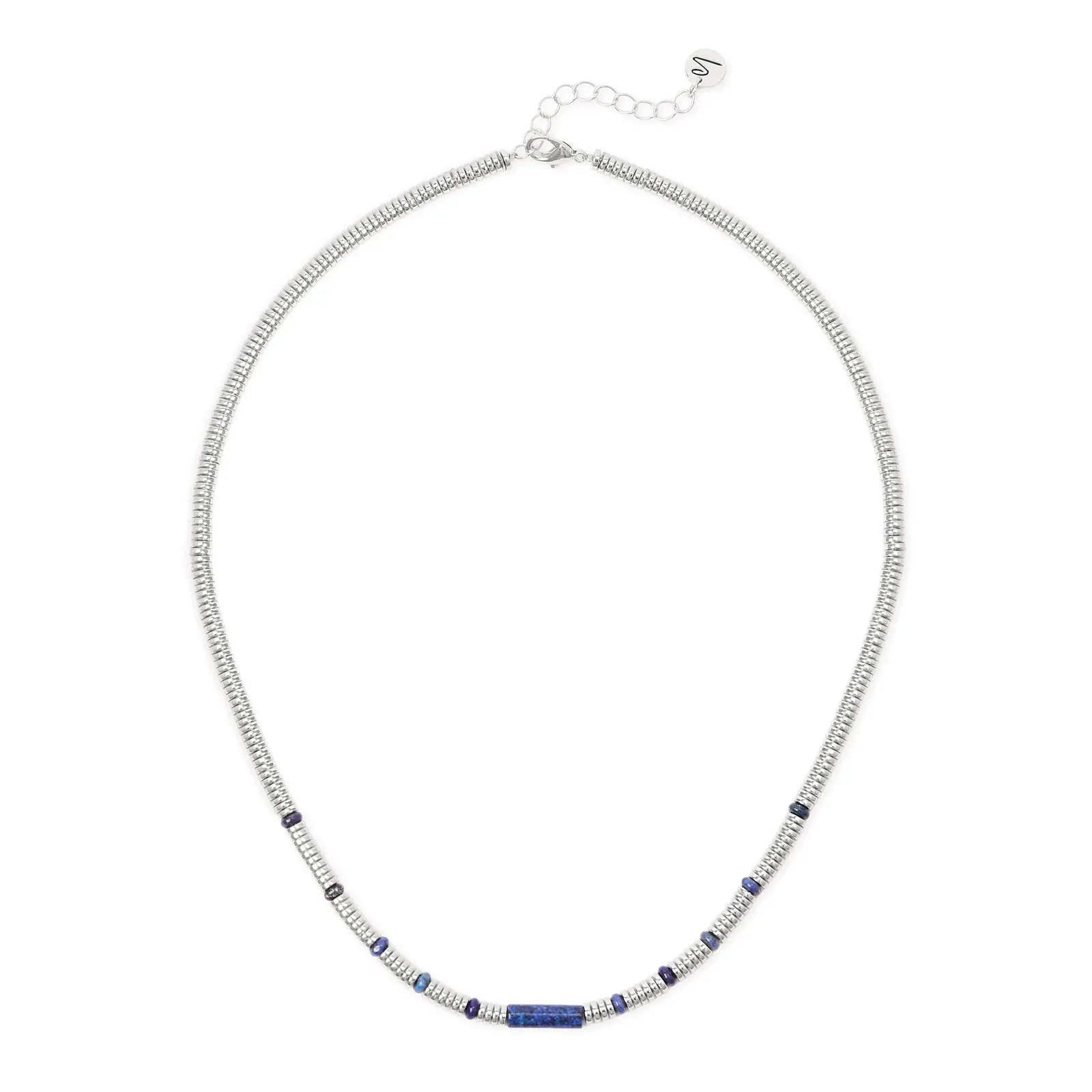 Collana corta anellini cilindretto Agafay