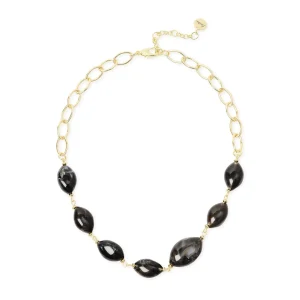 Collana corta catena ciottoli Harper