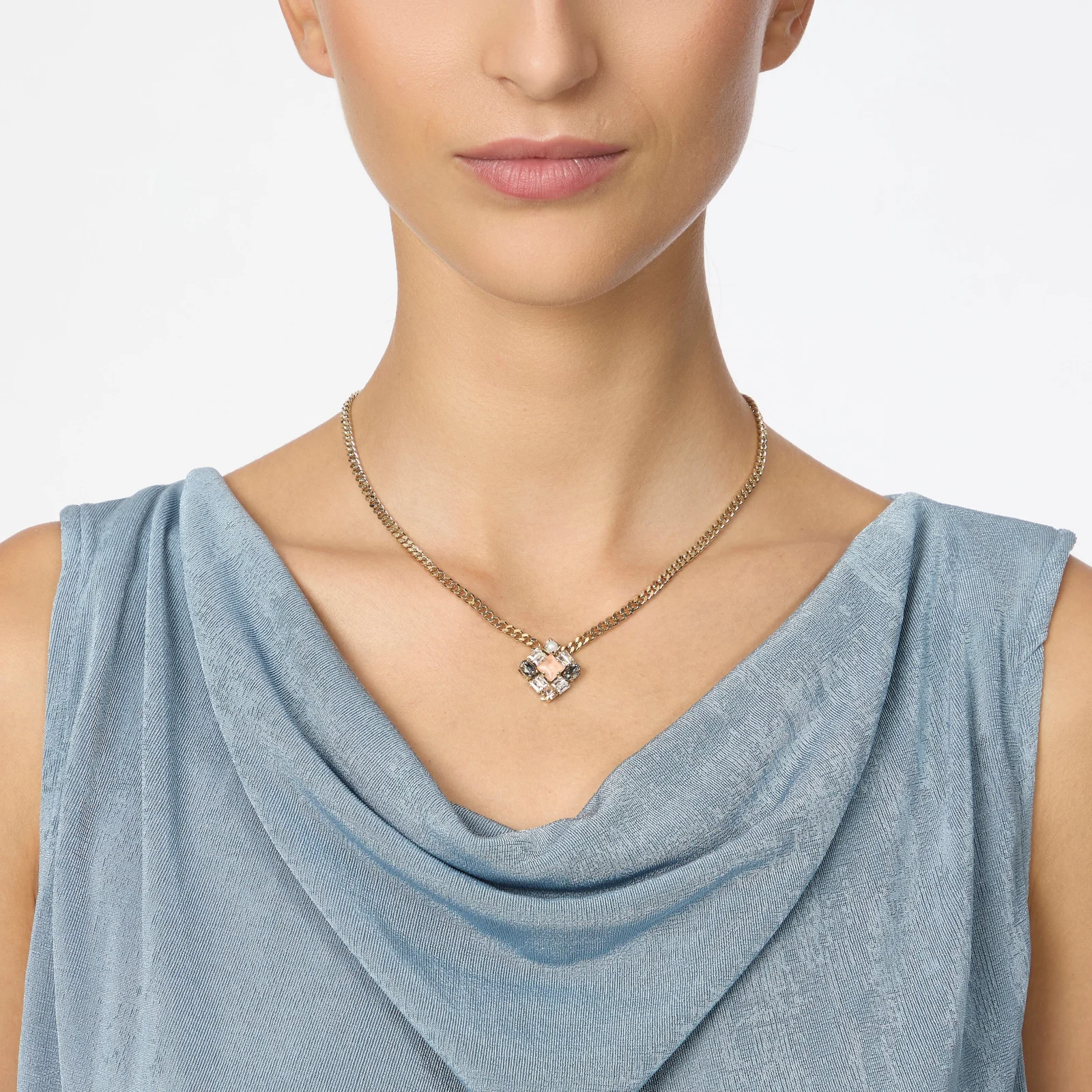 Collana corta charm cristalli zirconi Hera - immagine 2