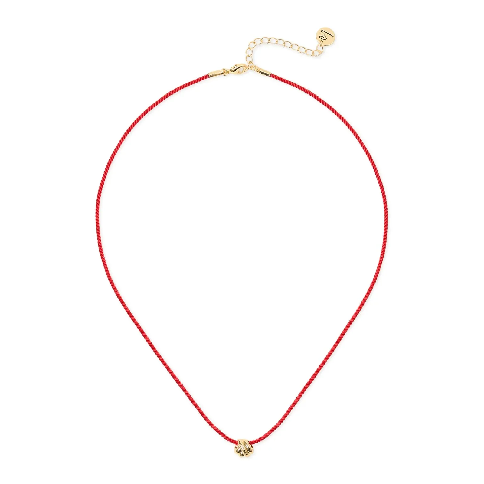 Collana corta cordino nodo Bond