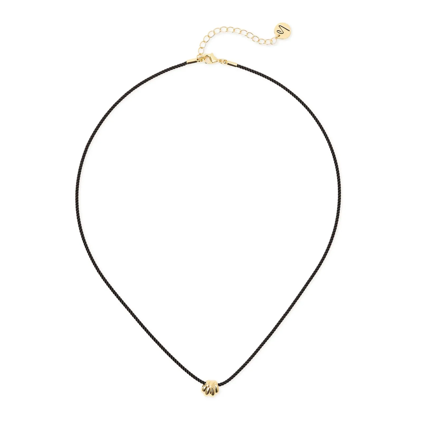 Collana corta cordino nodo Bond