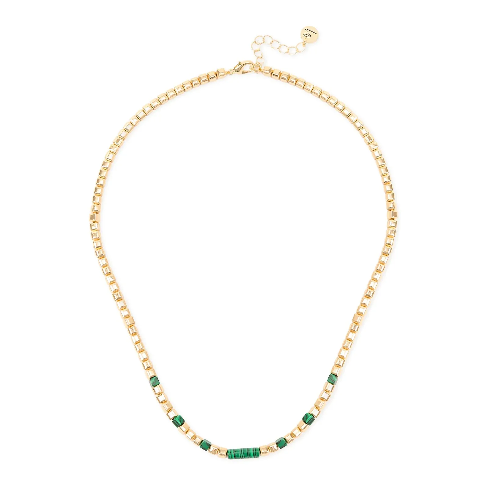 Collana corta cubetti cilindretto Agafay