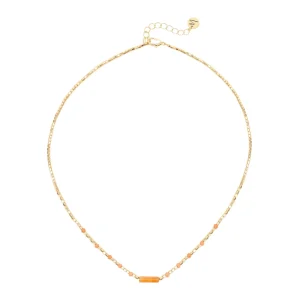 Collana corta cubetti esagonali cilindretto Agafay