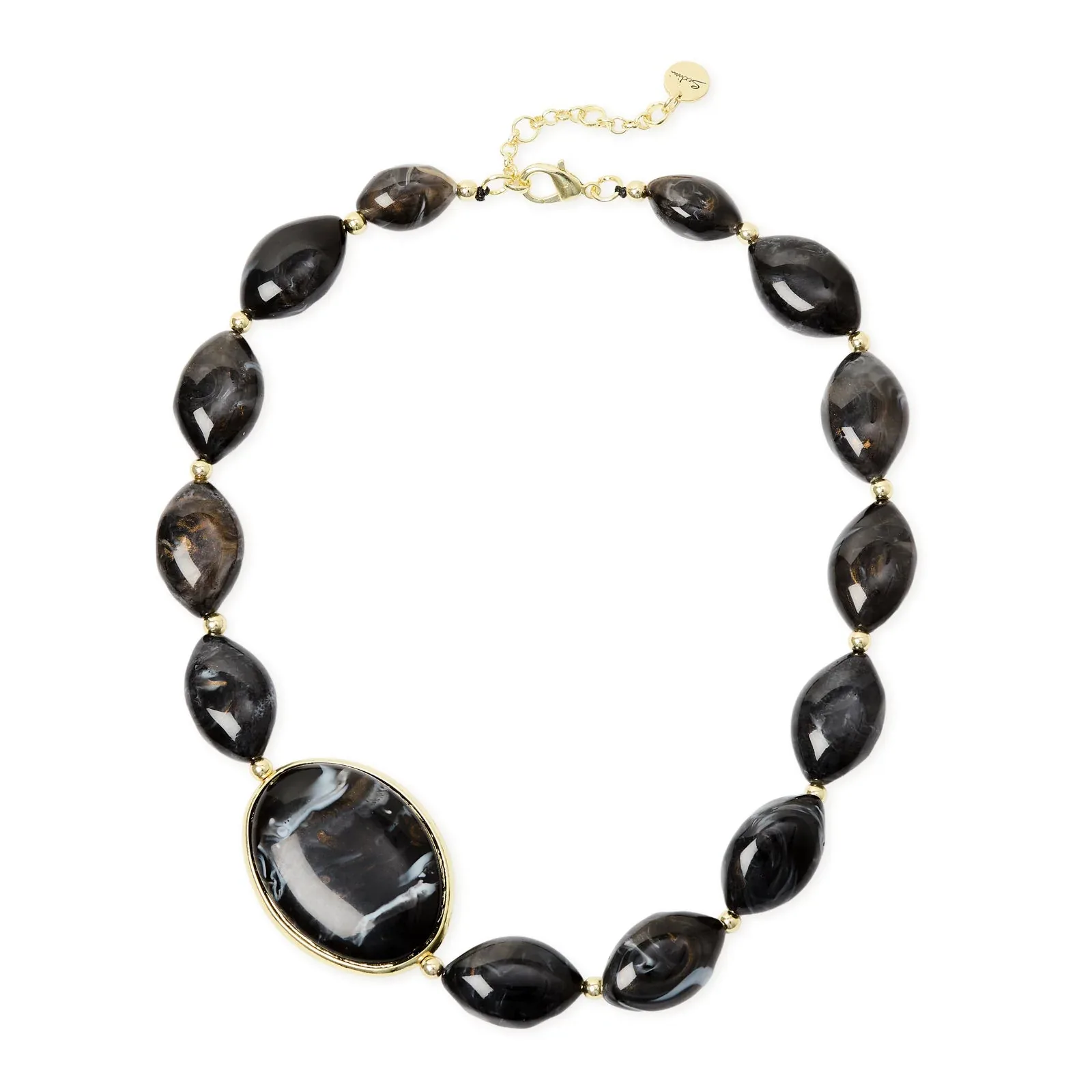 Collana corta grandi ciottoli Harper
