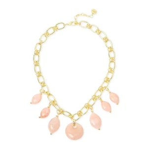 Collana corta grandi maglie e pendenti Harper