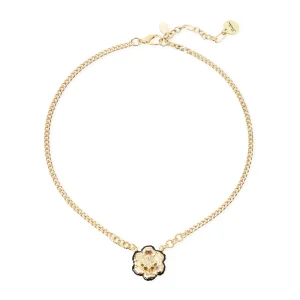 Collana corta groumette fiore La Dame