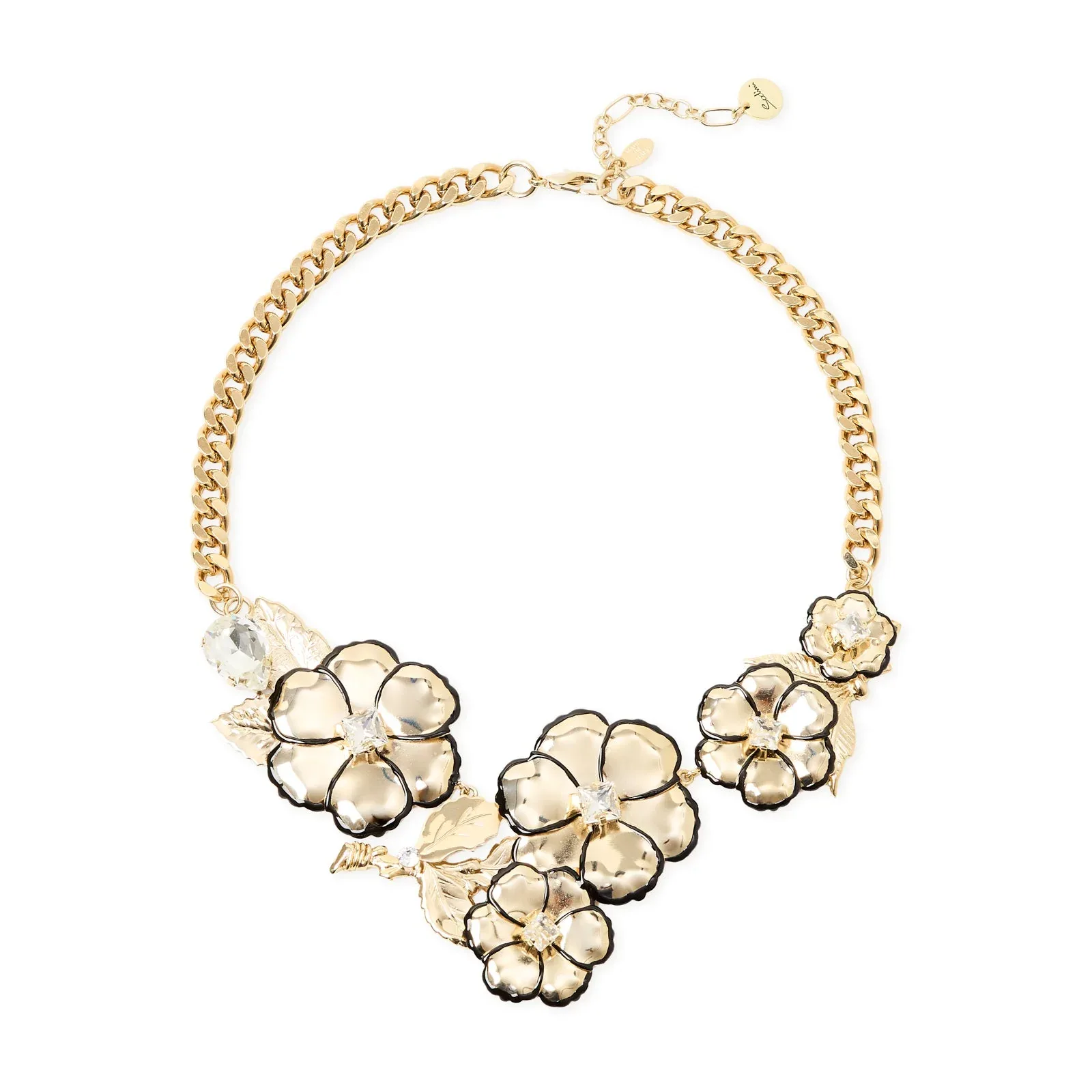 Collana corta groumette fiori La Dame