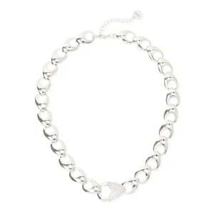 Collana corta maglie a goccia cava Deva