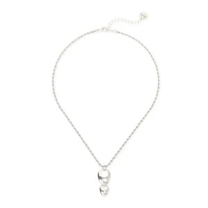 Collana corta pendente due gocce Deva
