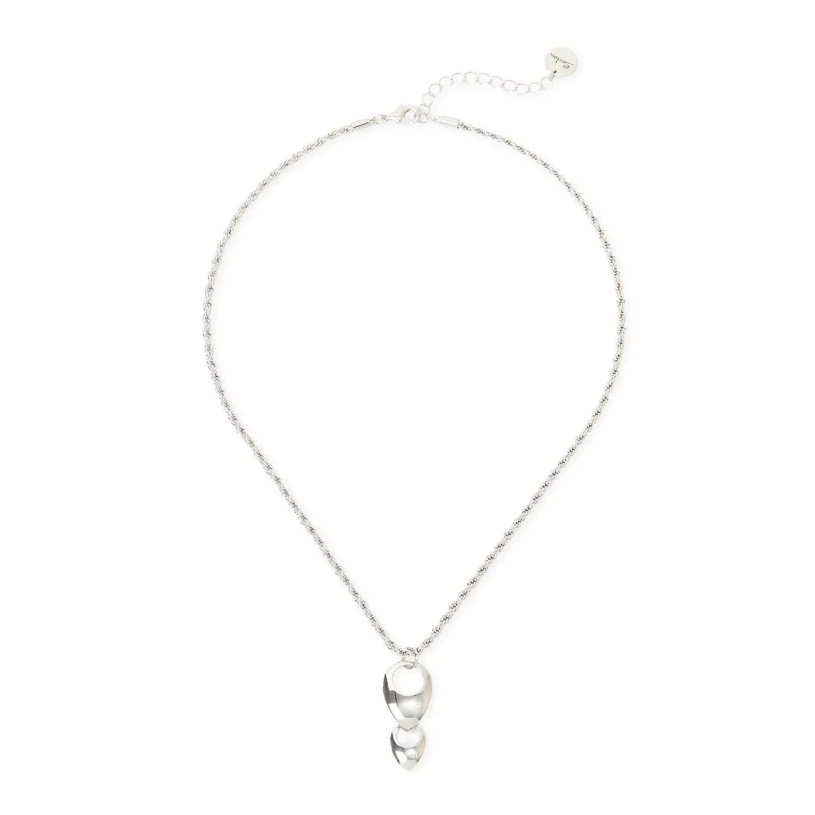 Collana corta pendente due gocce Deva