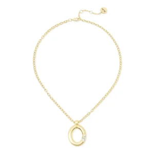 Collana corta pendente ovale cristalli Emilia