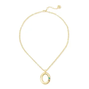 Collana corta pendente ovale cristalli Emilia
