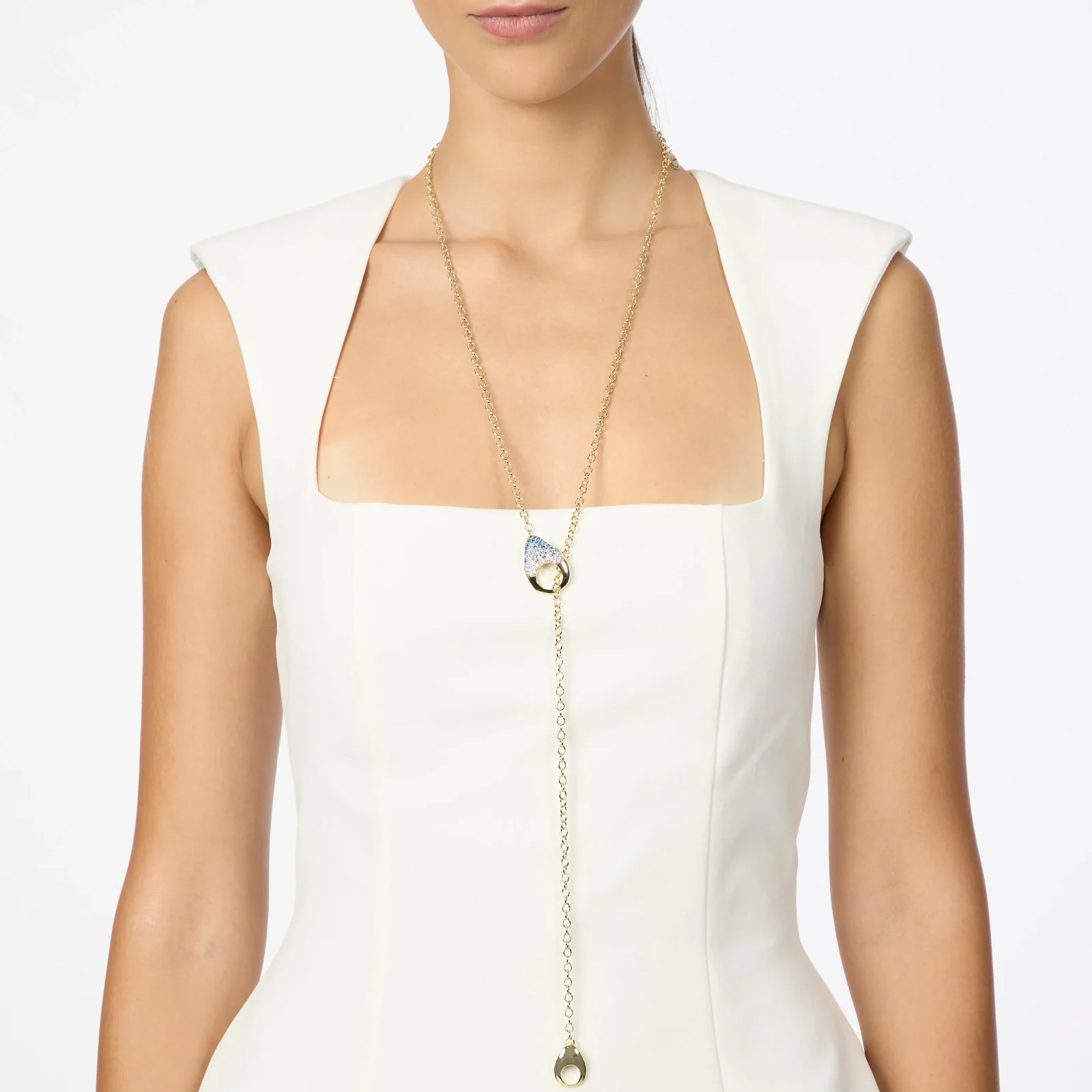 Collana corta pendente tre gocce Deva - immagine 2