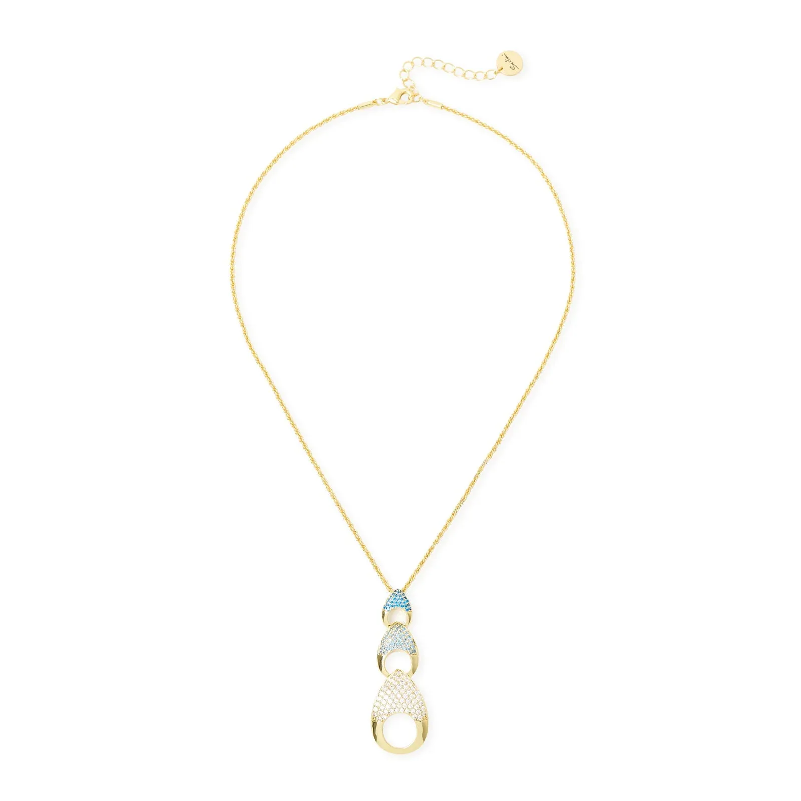 Collana corta pendente tre gocce Deva