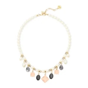 Collana corta perle e pendenti Hera