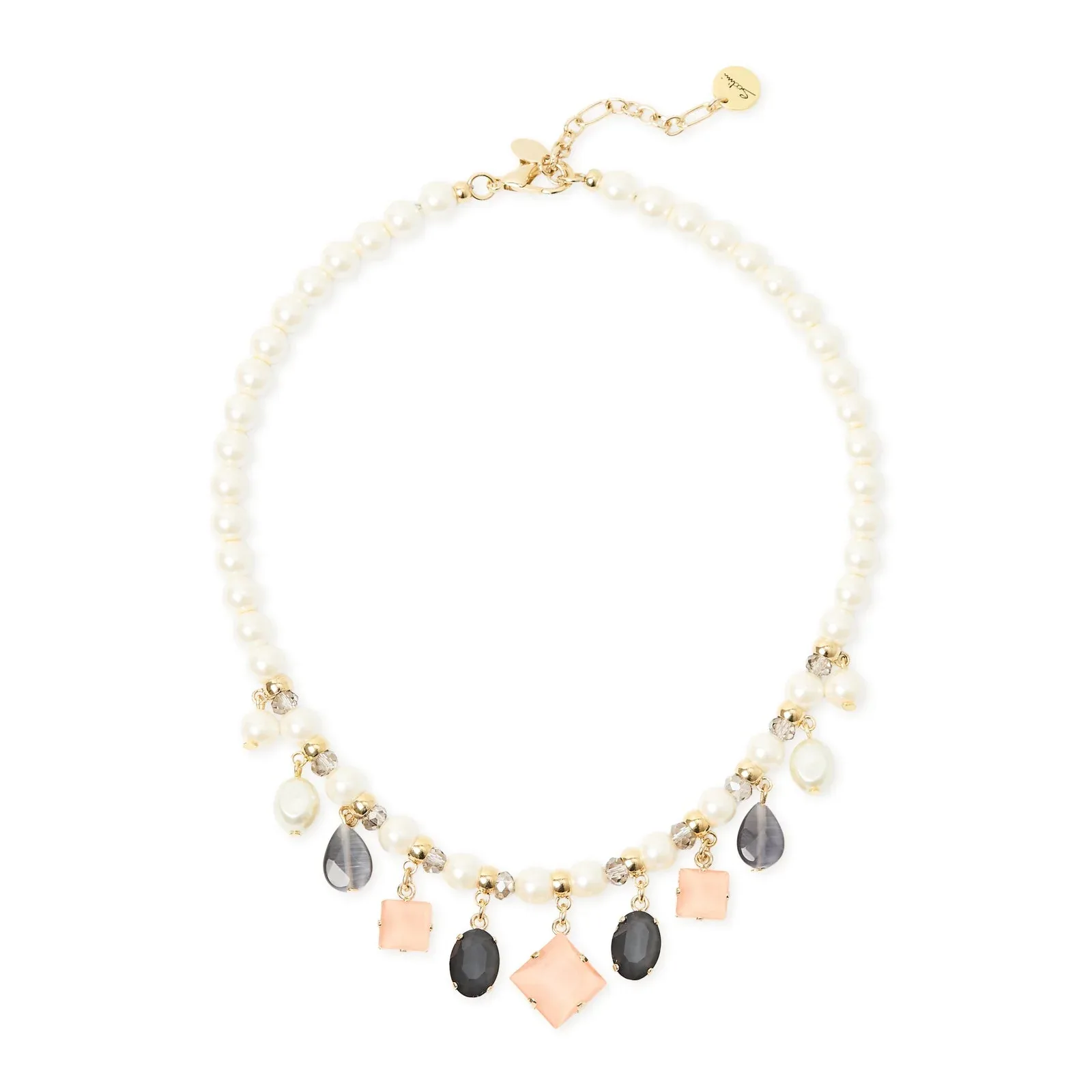 Collana corta perle e pendenti Hera