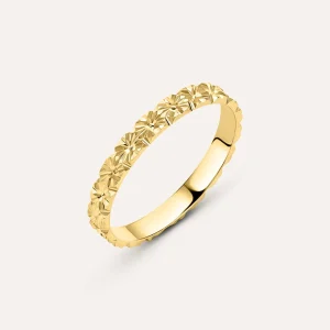 Fede Classica Diamantata 2.5 mm Oro Giallo