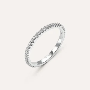 Fede Classica Eternity 1.8 mm Oro Bianco Diamante