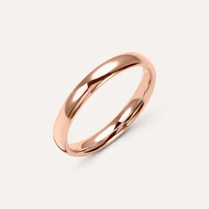 Fede Comoda Leggera 3 mm Oro Rosa