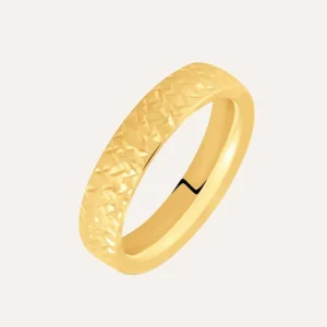 Fede Comoda Leggera Squadrata 4 mm Oro Giallo
