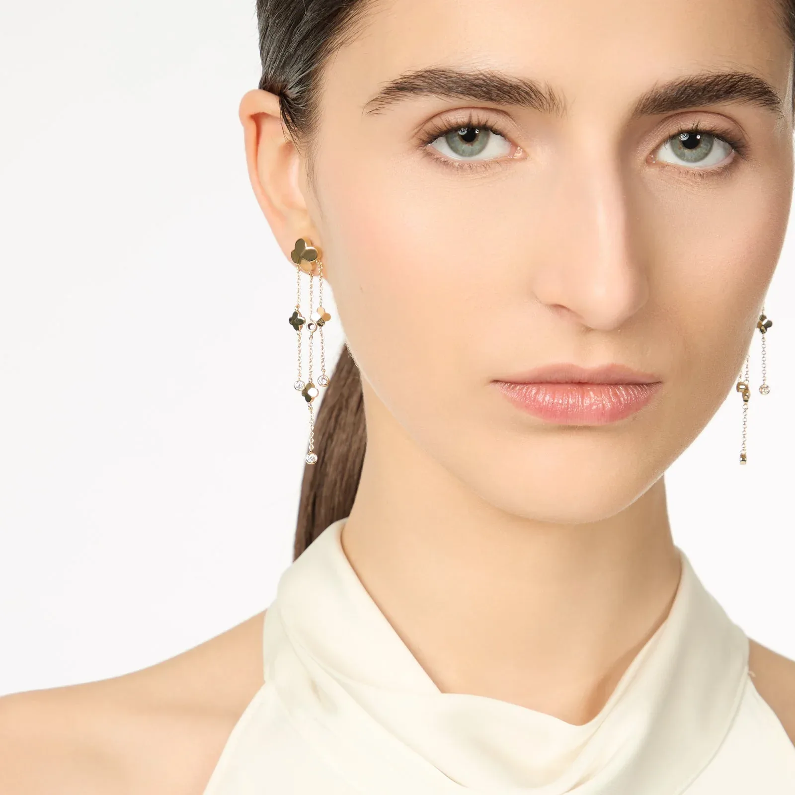 Orecchini a tre catene Juliet - immagine 2