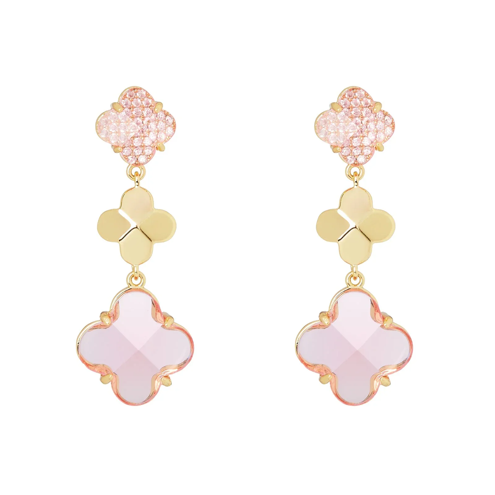 Orecchini cascata tre fiori Juliet