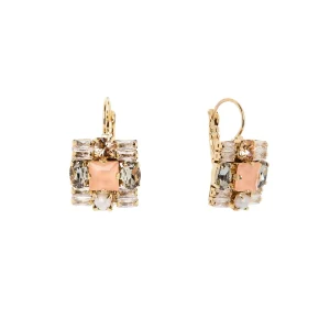 Orecchini monachella charm quadrato Hera